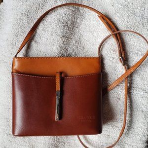 Vera Pelle Crossbody Leather Bag Italy